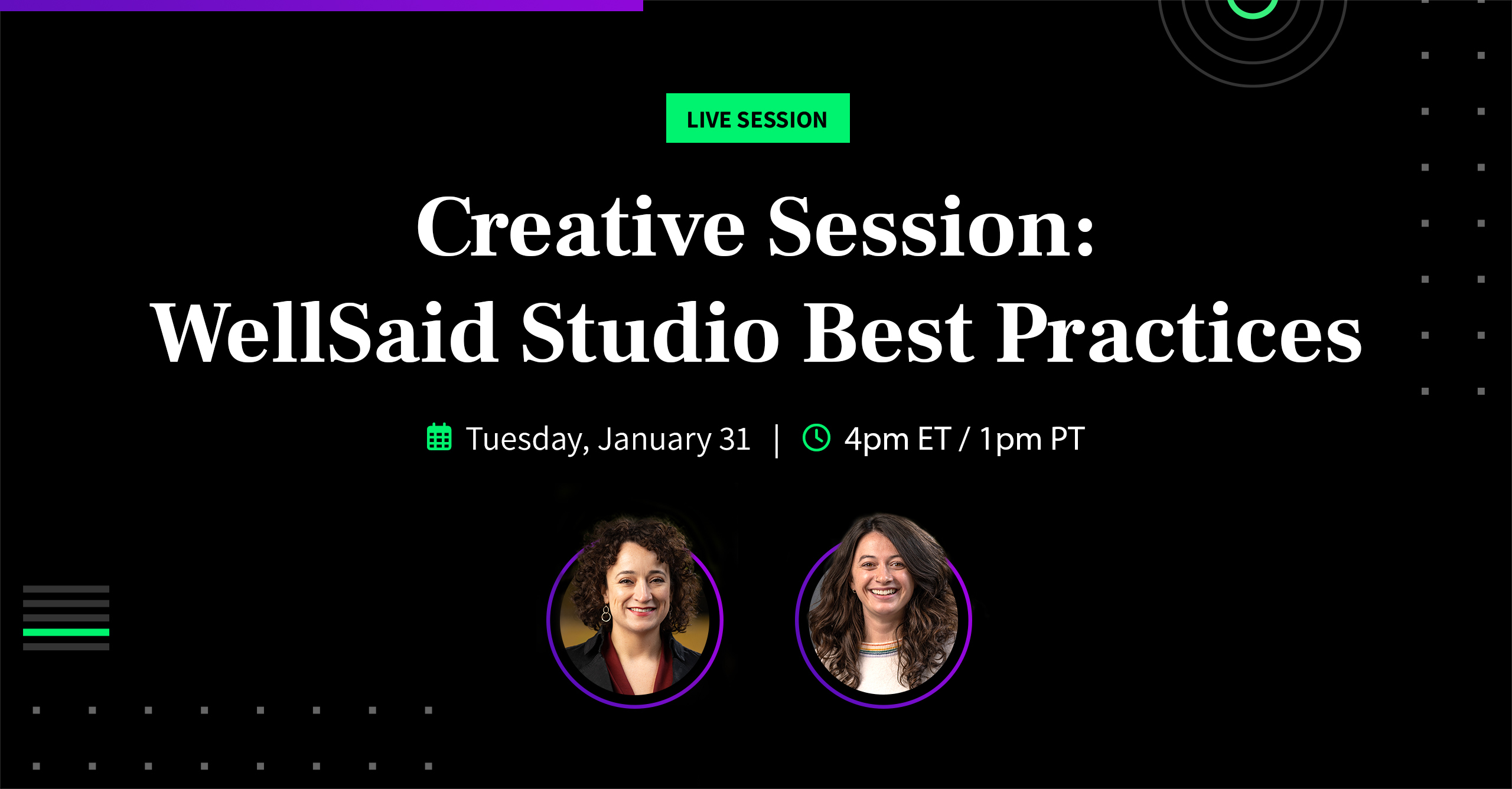 Webinar on WellSaid Studio Best Practices